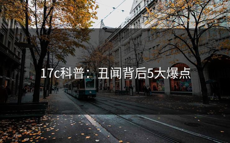 17c科普：丑闻背后5大爆点
